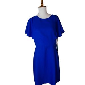 Cece Midi Blue Dress 6 NWT